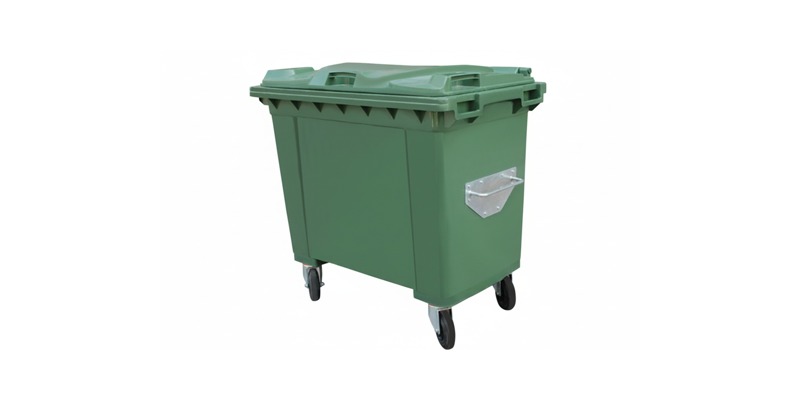 660 ve 770 lt plastik çöp konteynerları